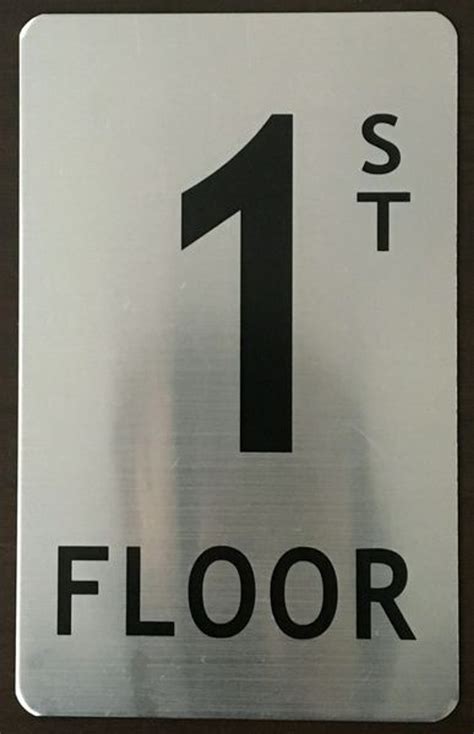 Floor Number Sign 1st Floor Sign