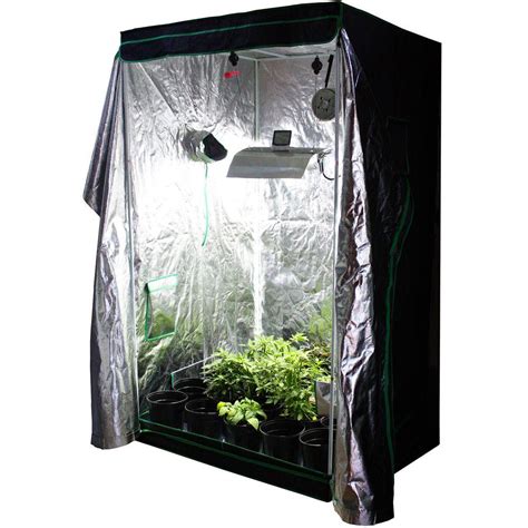 1000 watt grow light setup. Viagrow 4 ft. x 4 ft. Complete Organic Grow Room-VHHORG4X4 ...