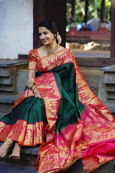 Multi Color Designer Bold And Beautiful Saree Indian Etsy