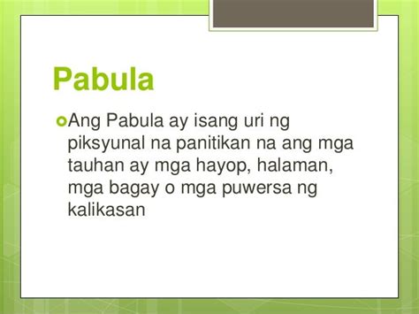 Filipino 9 Pabula