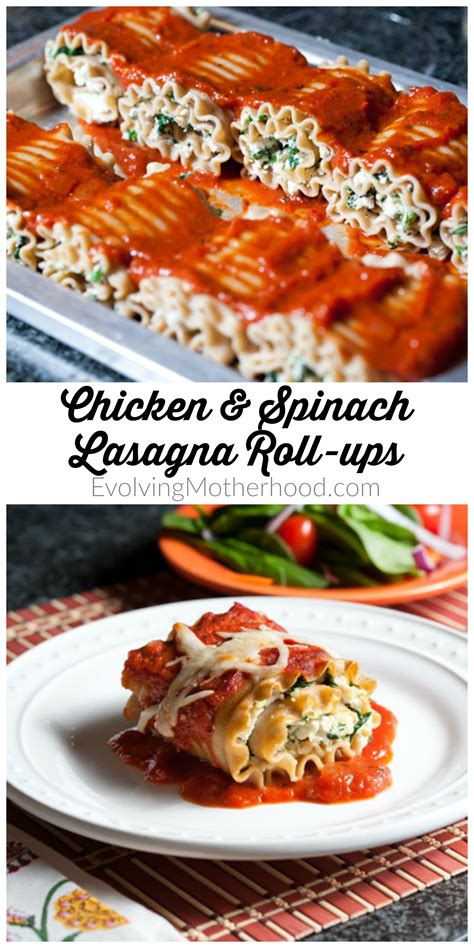 Get ready to roll with this twist on the italian fave!follow sara's instructions to make this original dish. Chicken and Spinach Lasagna Roll-ups | Evolving Motherhood