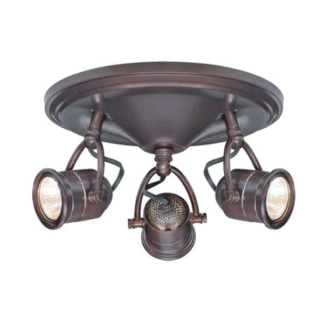 The home depot has a wide variety ceiling fixtures for your kitchen, bedroom, bathroom, living room & more. Hampton Bay 3-Light Antique Bronze Round-Base Pinhole ...