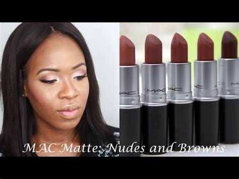 Mac Matte Nude And Brown Lipstick Swatches Woc Friendly My Xxx Hot Girl