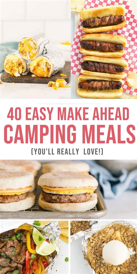 Make Ahead Camping Meal Ideas