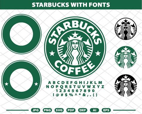 Starbucks Svg Starbucks Cut Files Dxf Eps Ai  Png For Etsy