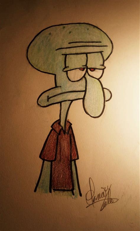 How To Draw Squidward Easy Step By Step Nickelodeon Characters Images Images And Photos Finder