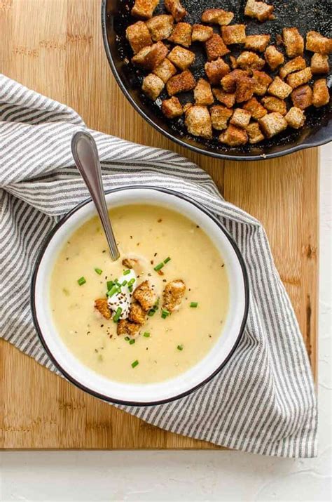 Best Vegan Potato Soup Creamy With No Cream Abbeys Kitchen