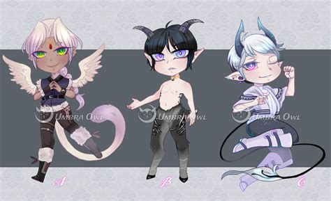 Adopt Auction Chibi Winter Set Closed By Umbraowl On Deviantart