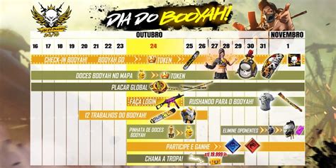 The weapon can be used as a shield to protect the wearer. Free Fire: Saiba sobre o evento Dia do Booyah - Pichau Arena