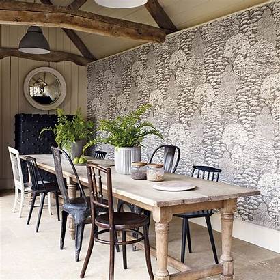 Toile Woodland Sanderson Ivory Wallpapers Walk Charcoal