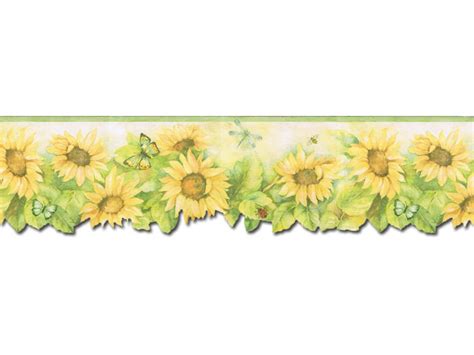Sunflower Wallpaper Border Wallpaperuse