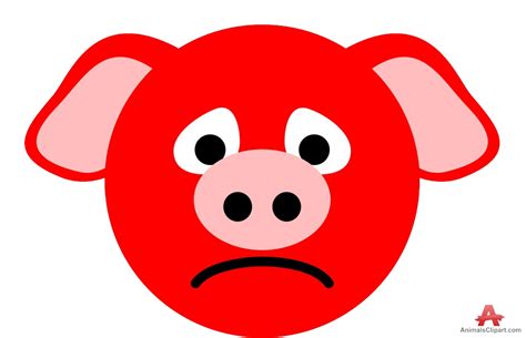 Unhappy Pig Cartoon Clipart Best