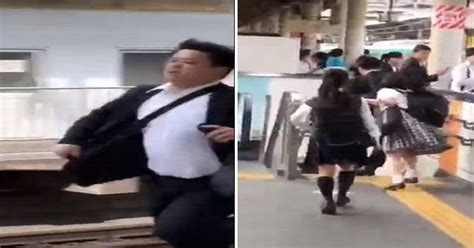 Japanese Schoolgirls Chase Down Alleged Groper Creepy Video Ebaums
