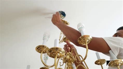 How To Replace A Chandelier How To Replace A Lighting Fixture Youtube