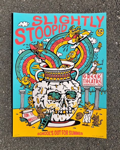 Slightly Stoopid Poster Screen Print Official