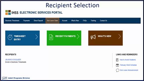 Electronic Timesheets Ihss