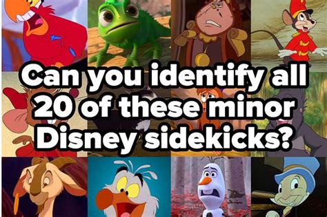 How Many Of These 20 Disney Movie Sidekicks Can You Actually Identify