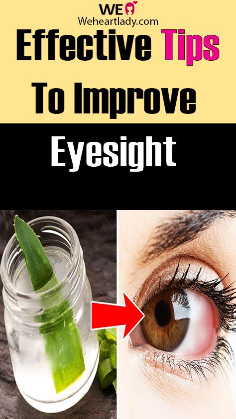 Effective Tips To Improve Eyesight Eye Sight Improvement Natural