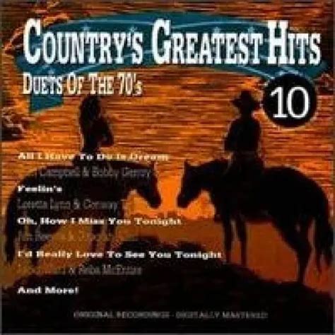 country hits 10 duets of 70s audio cd by various artists very good 159 98 picclick