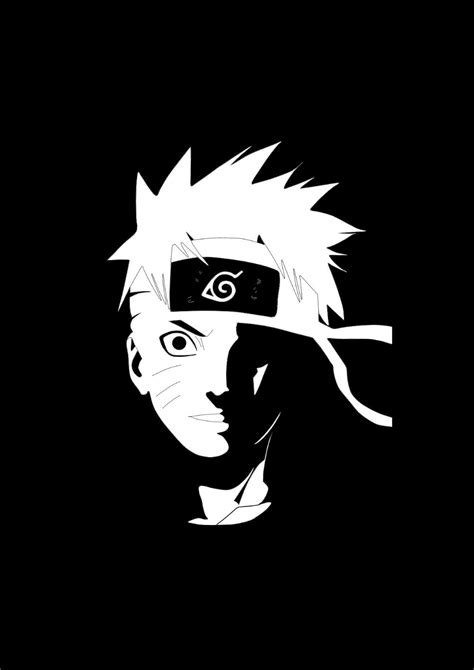 Pin Em Naruto Black And White