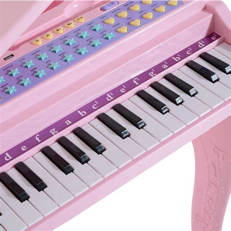 3732 Key Kids Electronic Keyboard Mini Grand Piano Stool Microphone