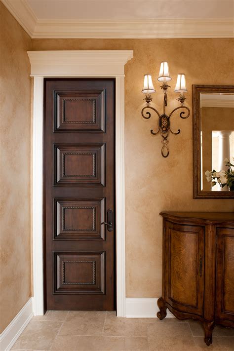 Classic Interior Door Custom Interior Door With Decorative Bead And