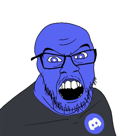 soybooru post 9456 angry blue eyes blue skin clothes discord glasses mustache open mouth