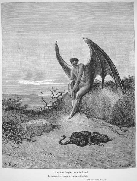 Prints Of Milton Paradise Lost Satan And The Snake Satanic Art