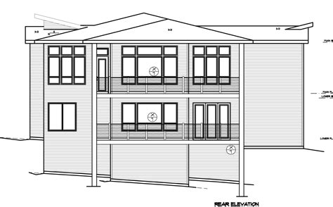 Hillside House Plan Modern Daylight Home Design With Basement