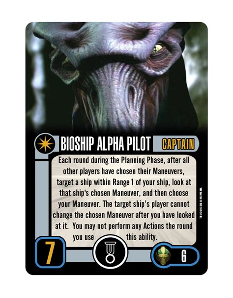 Bioship Alpha Pilot Skill 7 Cost 6 Star Trek Attack Wing Wiki