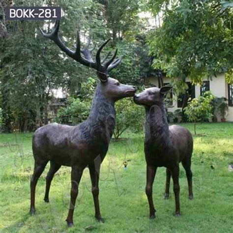 Deer Statue Life Size Bronze Deer Youfine Sculpture Deer Statues