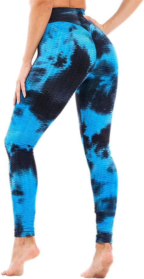 Bitseacoco High Waisted Workout Yoga Leggings For Women Scrunch Booty