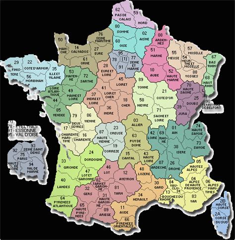 Map Of France Showing Departments Secretmuseum
