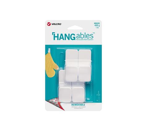 Velcro Brand Hangables Removable Small Hook 450g X 4 White Makro