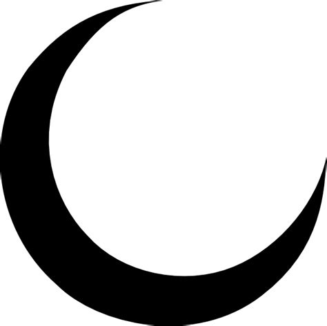 Crescent Moon Outline Clipart Best