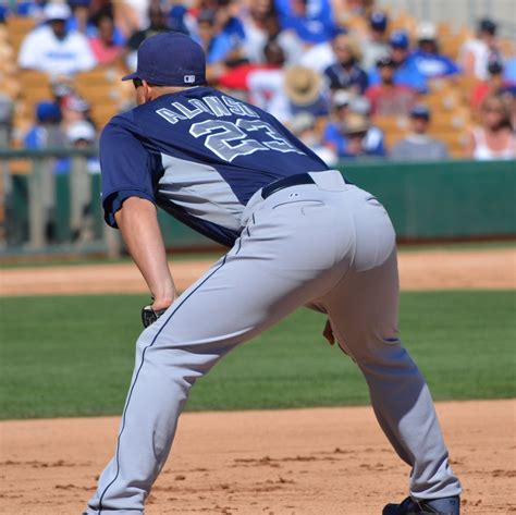 This is an example of what the numbers on a typical ballgame might look like YonderAlonso - butt | the way baseball pants were made to ...