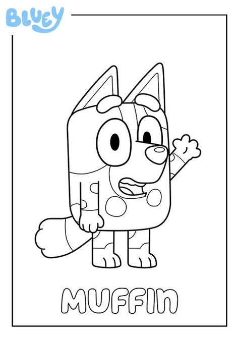 Bluey Coloring Pages Online Brett Haight