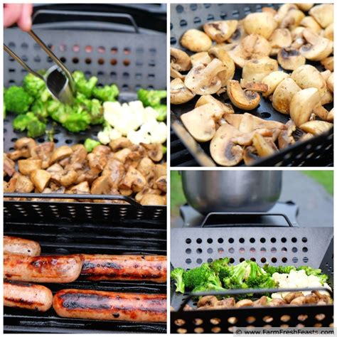 Farm Fresh Feasts Grilled Mushrooms Full Metal Basket