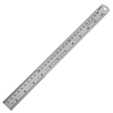 12 Inch Stainless Steel Ruler Metal Ruler Kit With Conversion Table