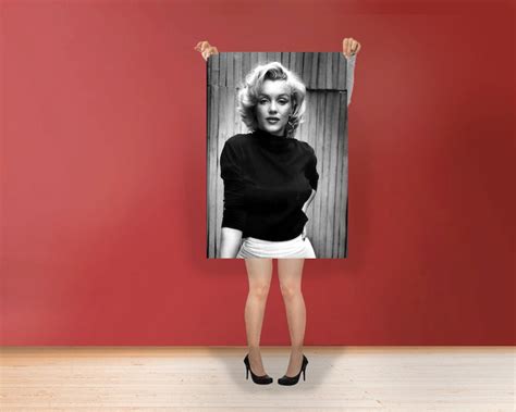 Marilyn Monroe Sexy Classic Art Print Poster Rolled Cotton Etsy