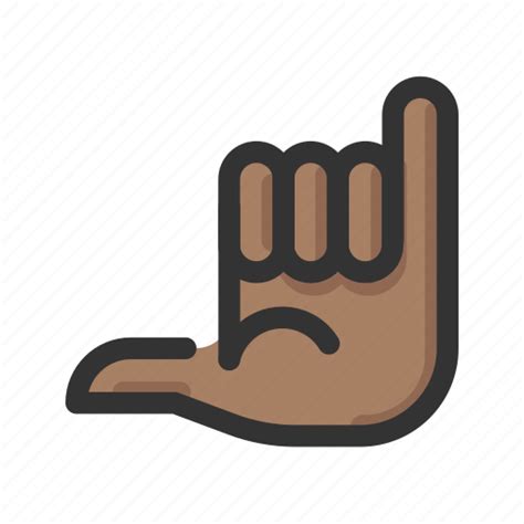 Gesture Hand Hang Loose Icon Download On Iconfinder