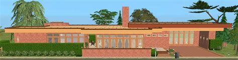 Mod The Sims Case Study House 5 Redux Modern Base Game No Cc House