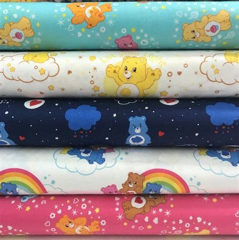Care Bears Bundle Of 5 Fabrics By Camelot Fabrics Care Bear Quilting