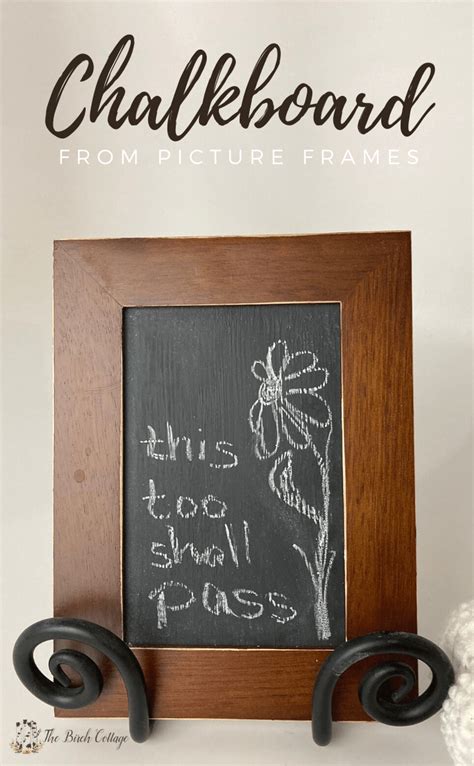 Diy Framed Chalkboard From An Old Picture Frame Ideas For The Home
