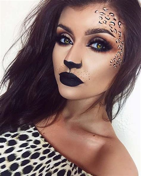 23 halloween makeup looks to try this year stayglam halloween makeup pretty leopard makeup