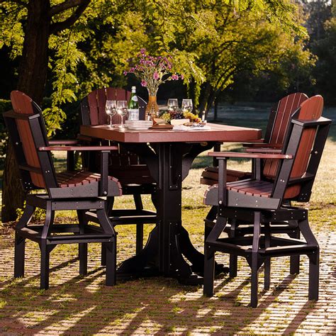 Tides Amish Patio Set With Swivel Chairs Cabinfield Blog