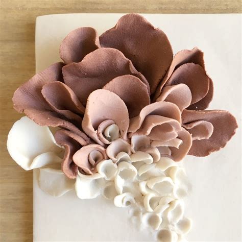 Ceramic Flower Wall Decor Porcelain Blossom Tile White Etsy Uk