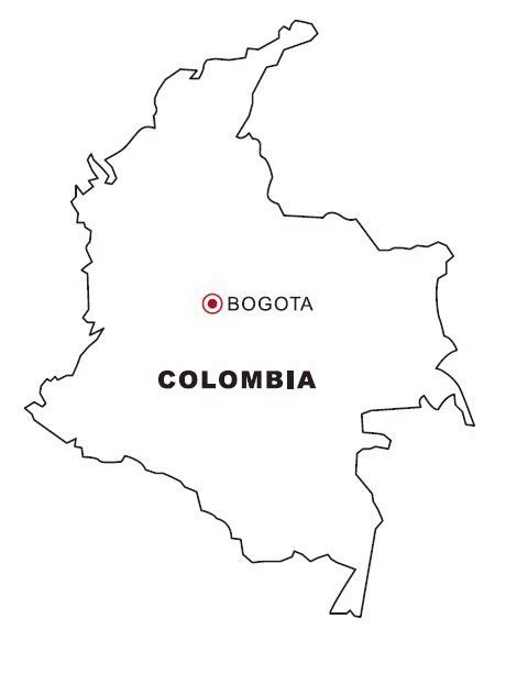 Dibujos Del Mapa De Colombia