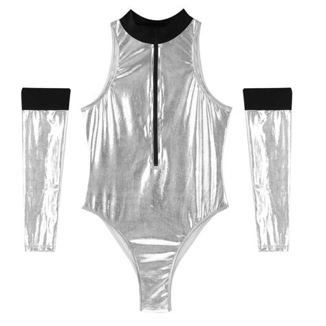 Wholesale Womens Role Play Costume Outfits Shiny Patent Leather