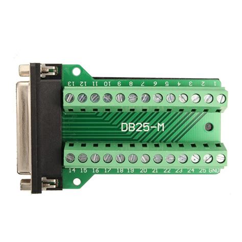 Db25 25 Pin Female Adapter Rs 232 Serial Port Interface Breakout Board